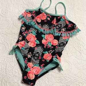 Girls Wonder Nation One Piece Swimsuit Size XS 4-5